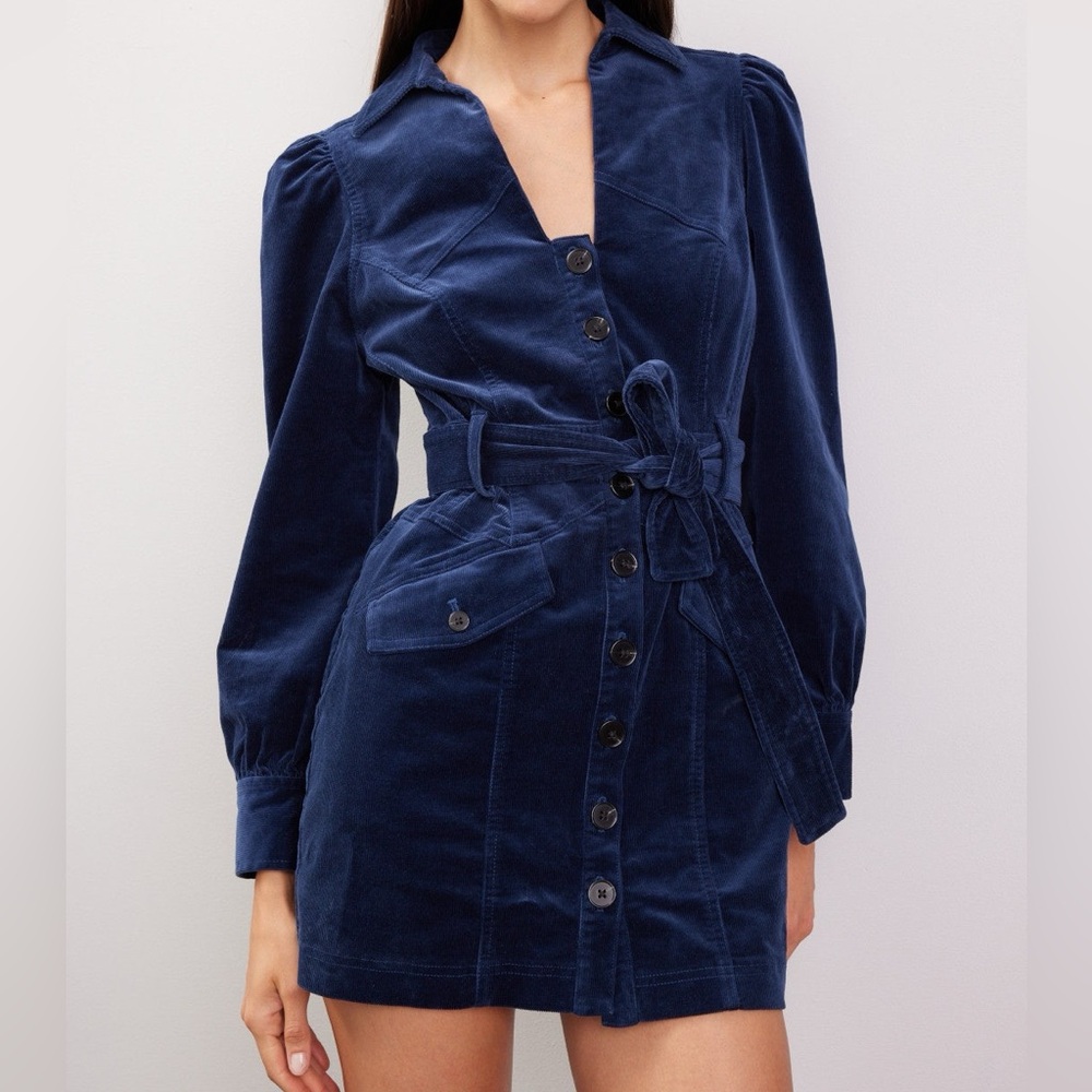 Marissa Webb x RTR Corduroy Button Up Dress, 4